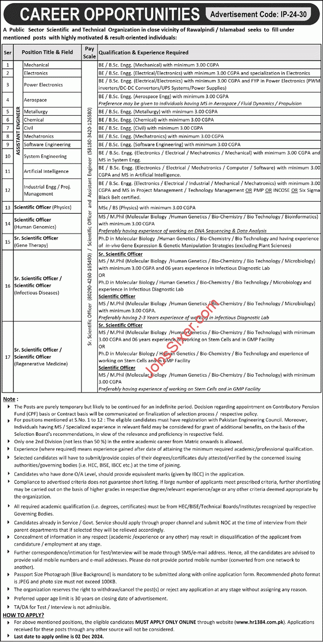  KRL Jobs 2024 hr1384.com.pk